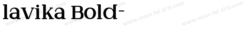 lavika Bold字体转换